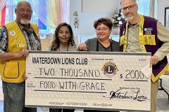 Lions Neil and Andrew with Grace Anglican Church.